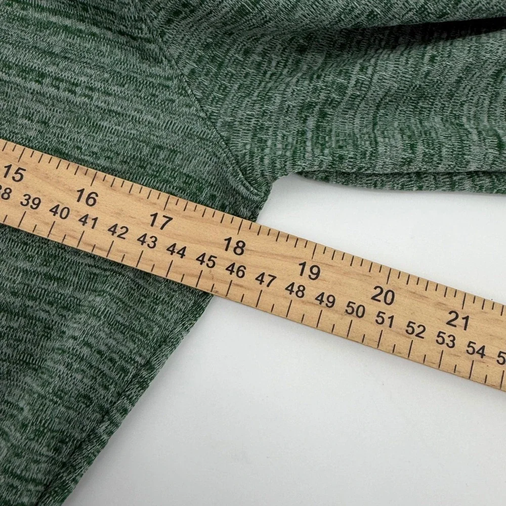Nike Quarter Zip Pullover Womens Medium Green Dri-FIT Long Sleeve Thumbhole Top